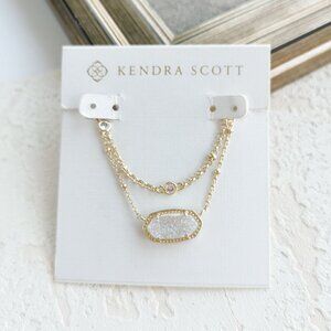 Kendra Scott Elisa Iridescent Drusy Gold Necklace